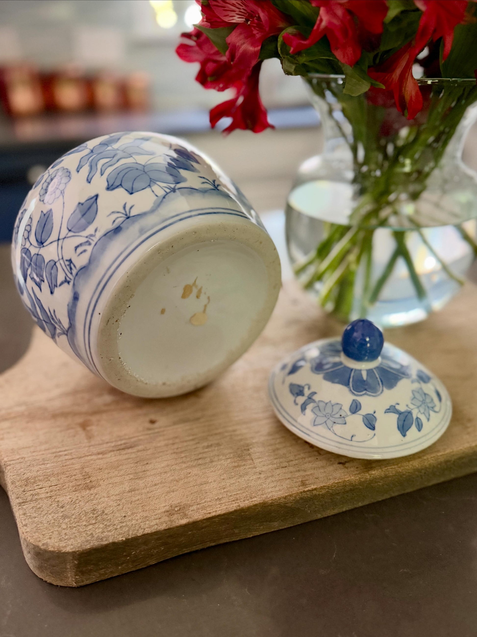 Blue and White Ginger Jar