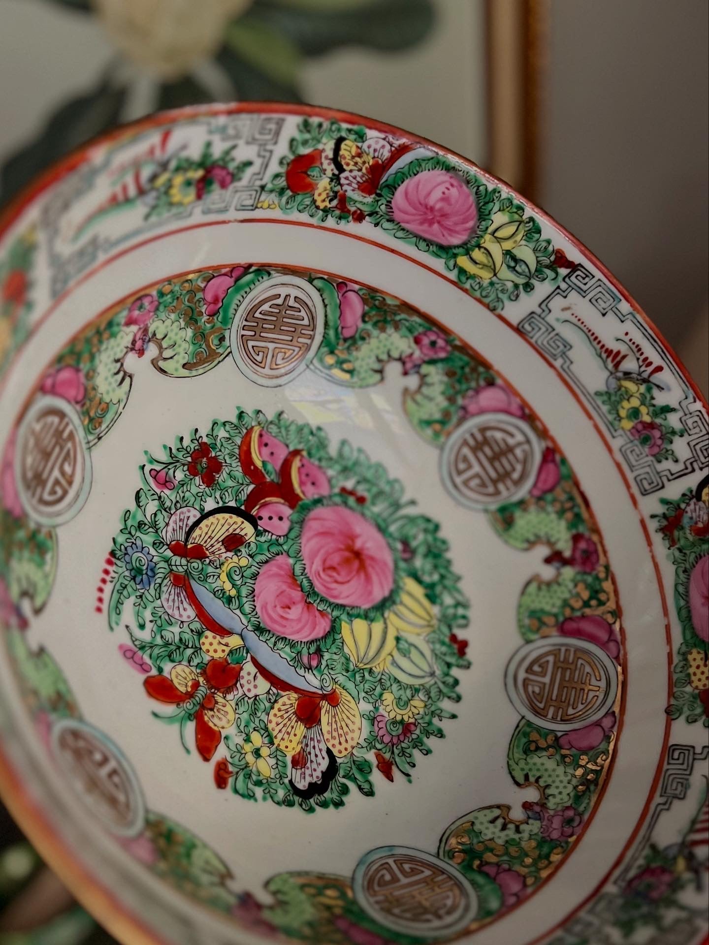 10” Rose Canton Bowl