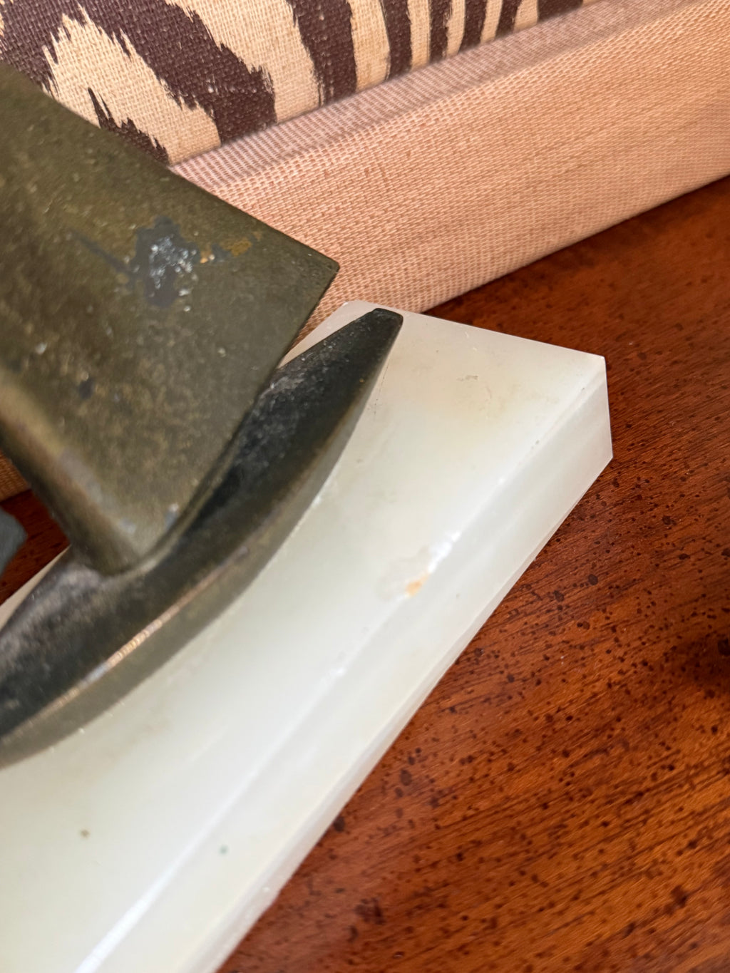 Brass Sailboat on Marble