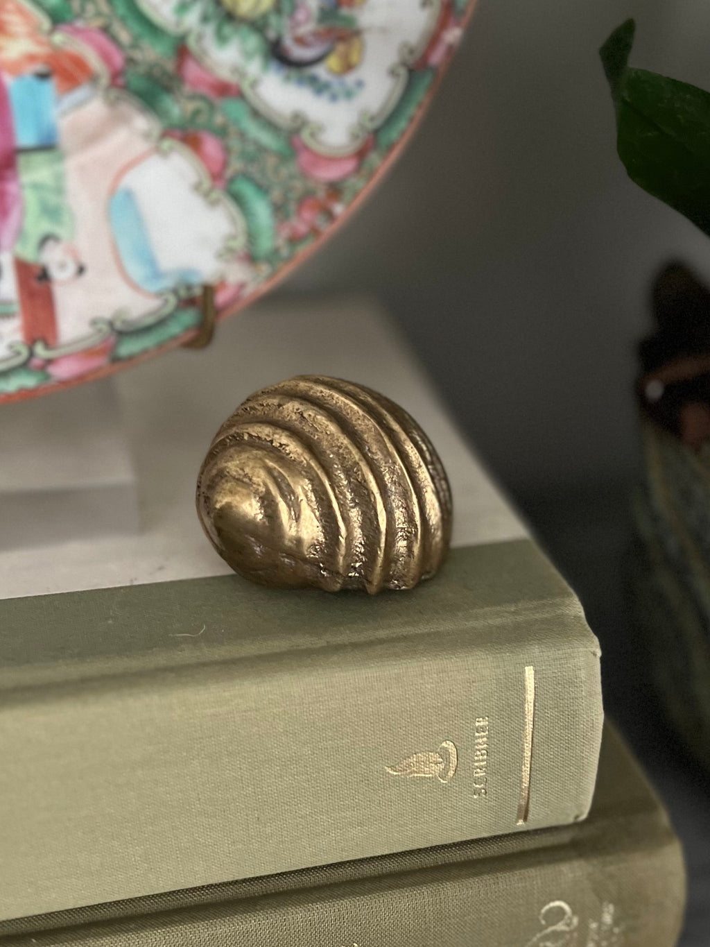 Brass Shell Paperweight