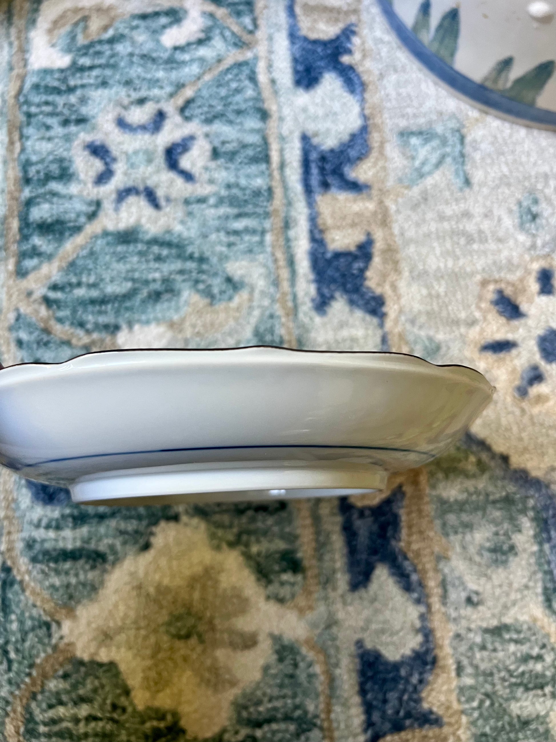 Blue and White Dish by Andrea by Sadek