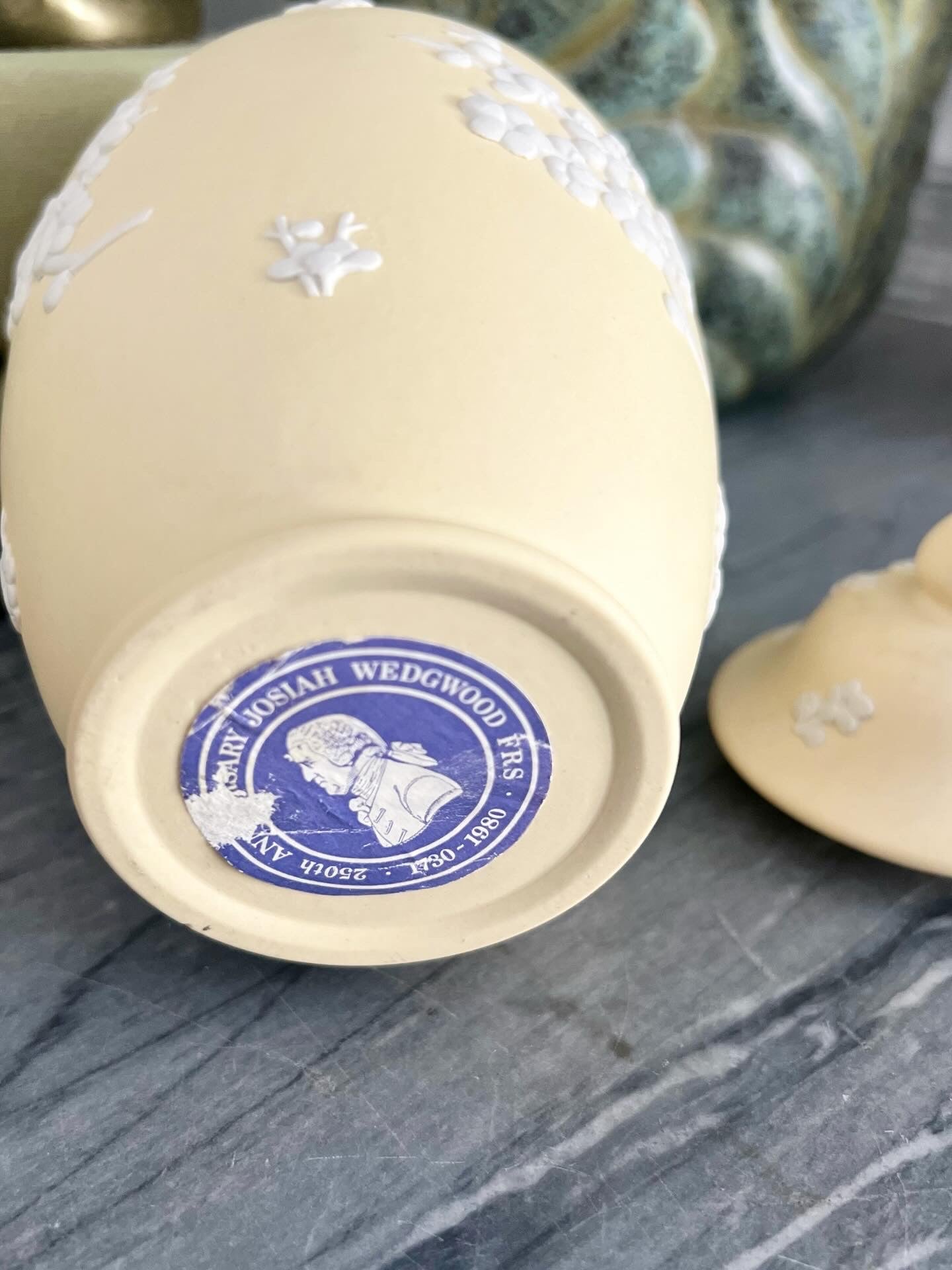 Jasperware Primrose Lidded Urn