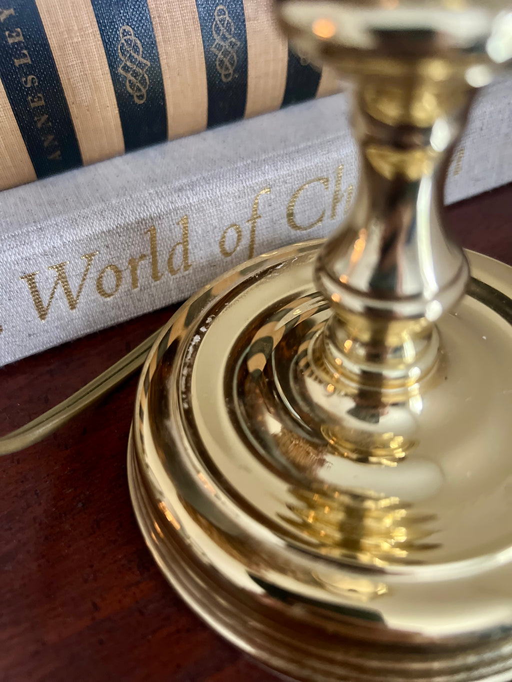 Brass Baldwin Candlestick Lamp