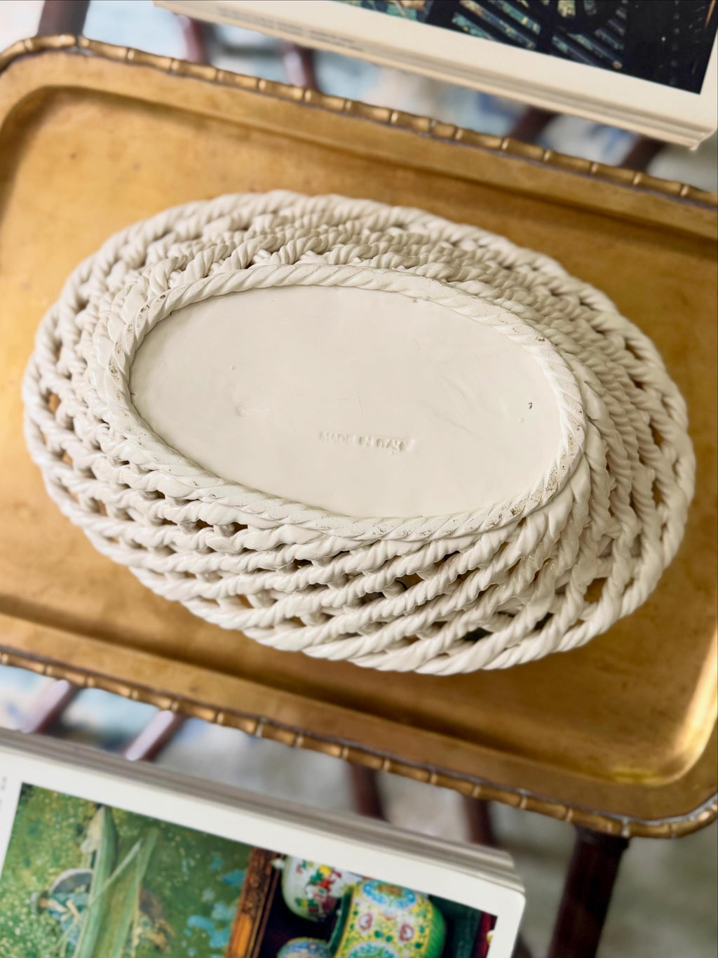 Italian Woven Lemon Bowl