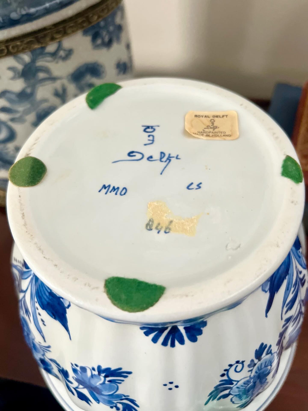 Hand Painted Delft Planter