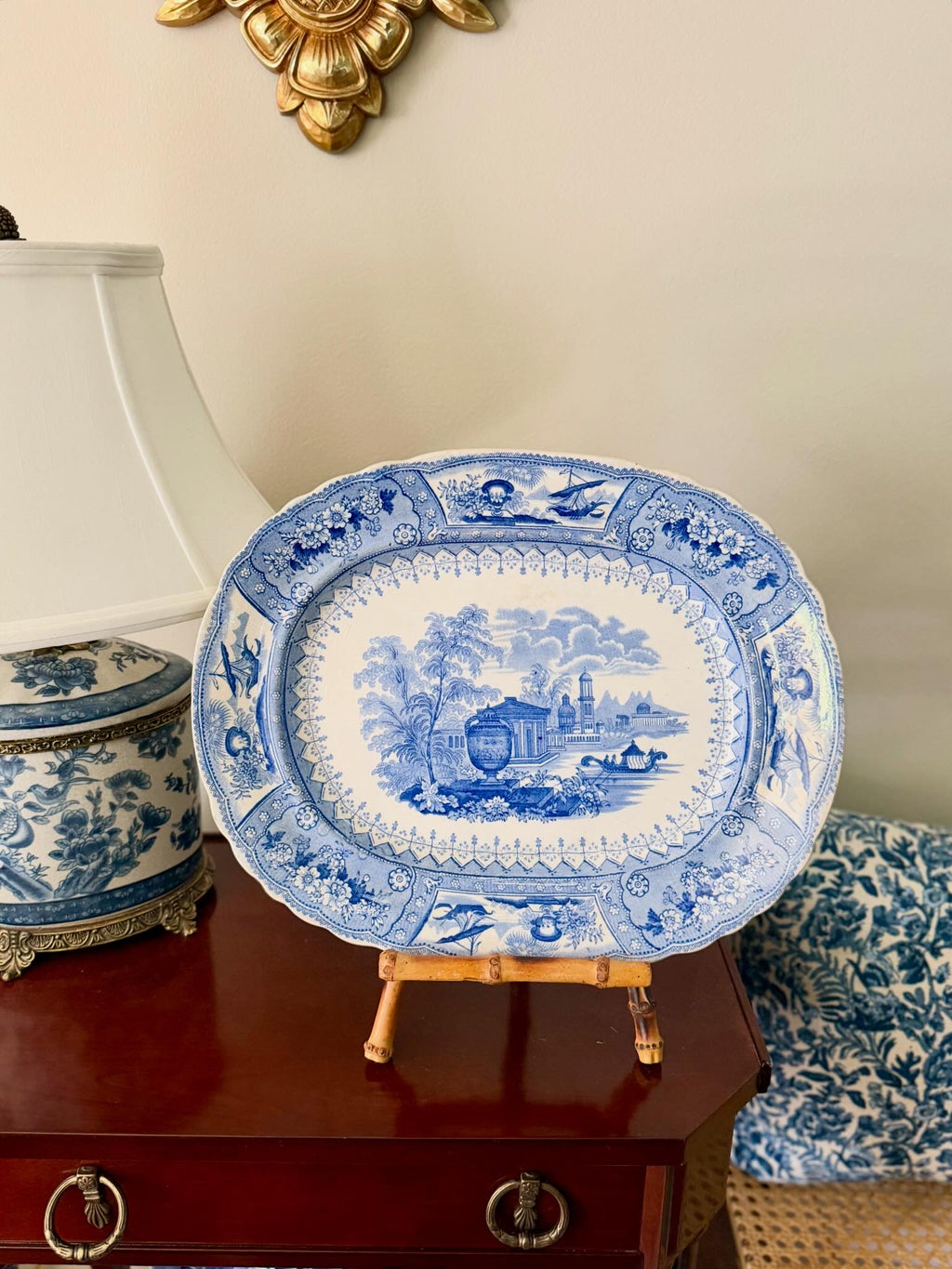 Antique Staffordshire Platter