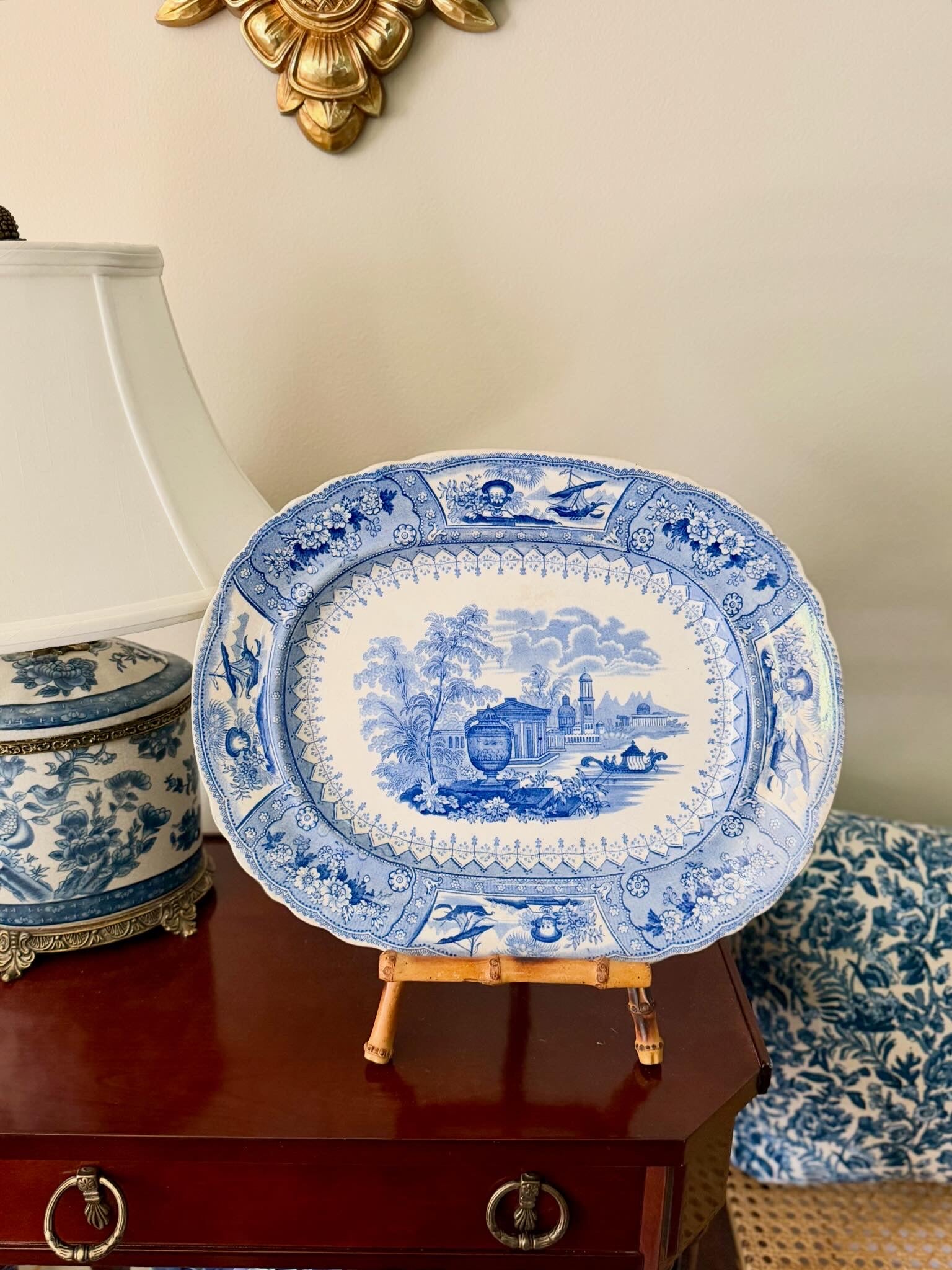 Antique Staffordshire Platter