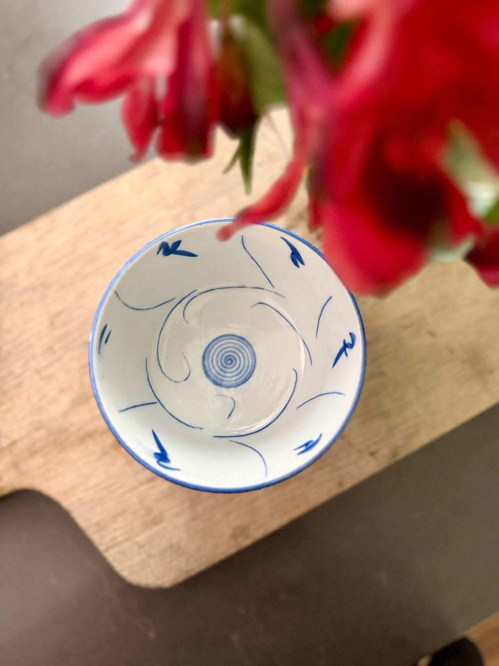 Set of Four Hand Painted Bowls