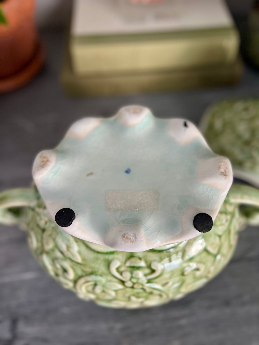 Majolica Style Lidded Tureen