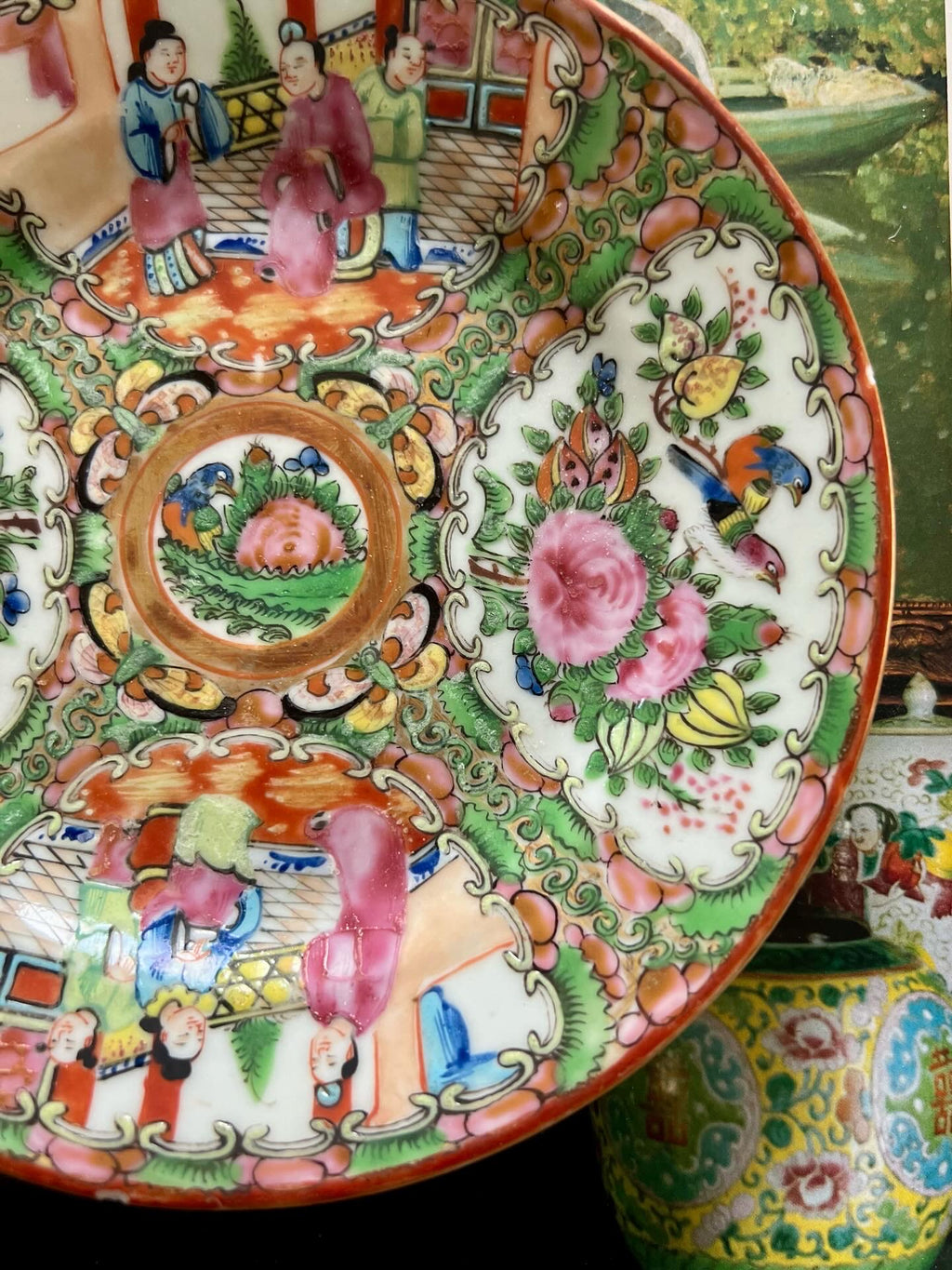 Antique Rose Medallion 6” Plate