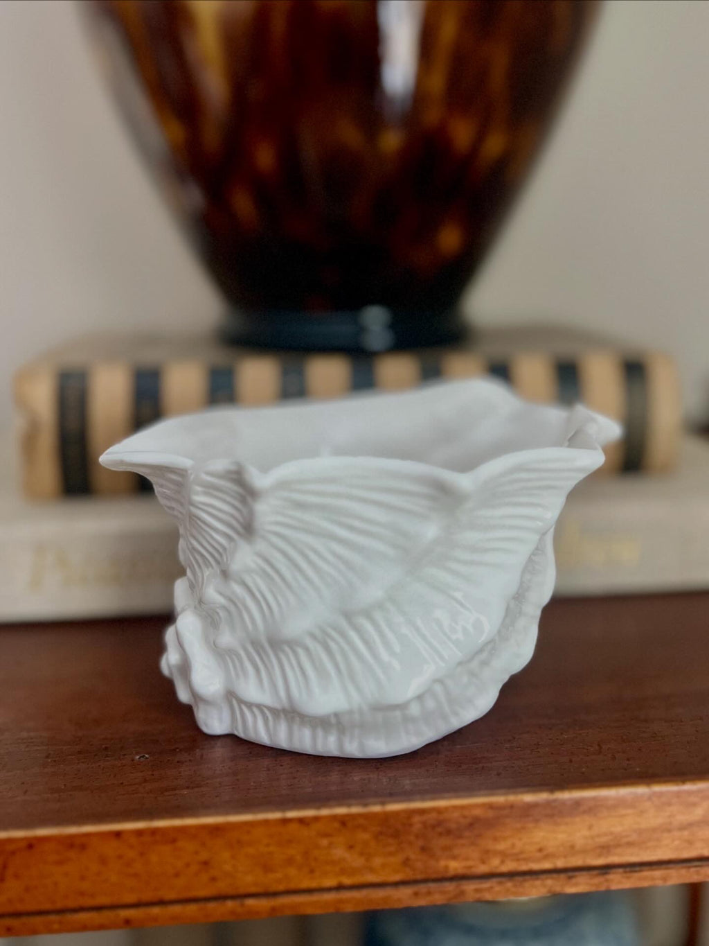 Shell Sugar Bowl, Creamer, and Gravy Boat Set