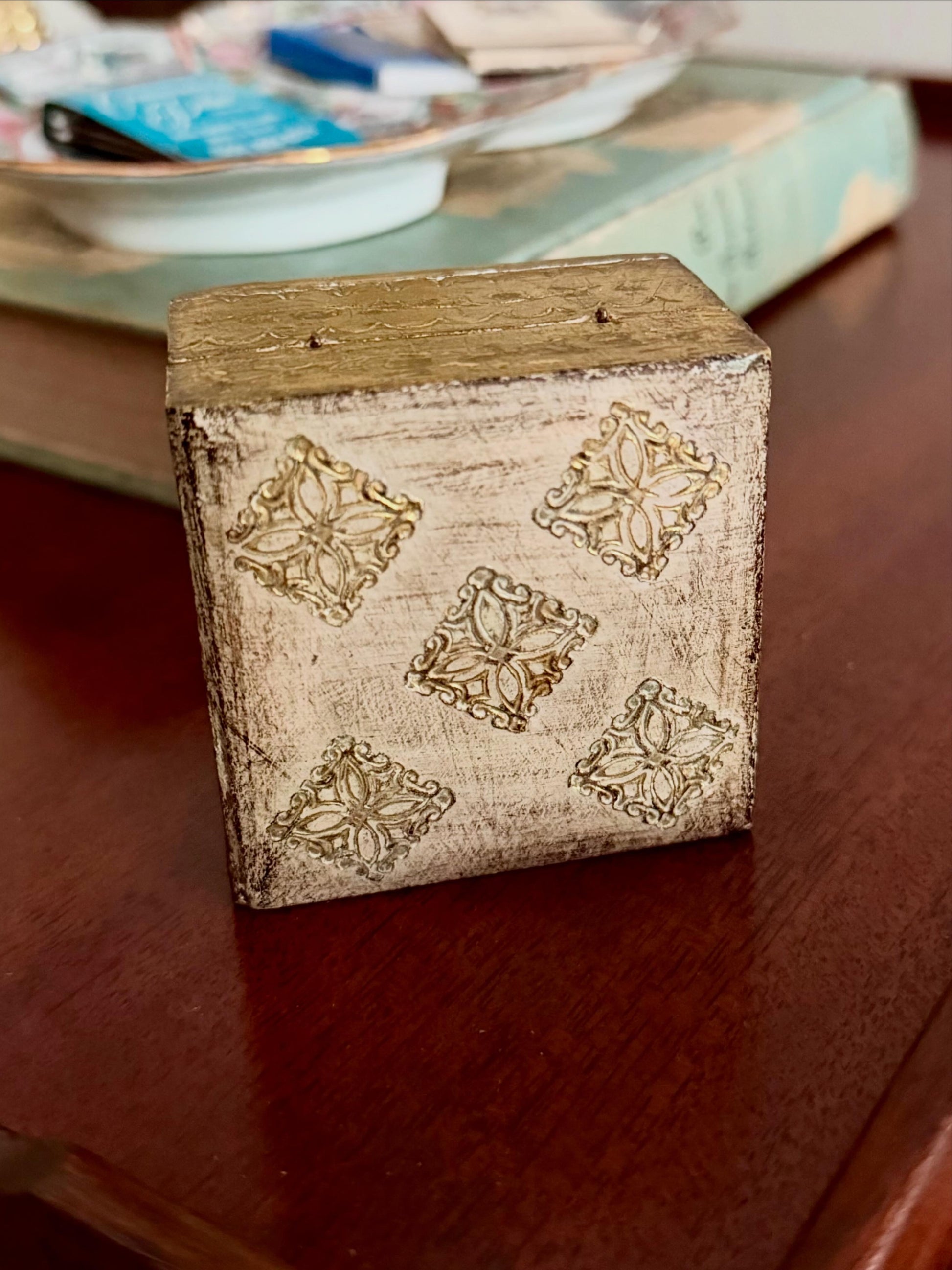 Pink and Gold Florentine Style Box