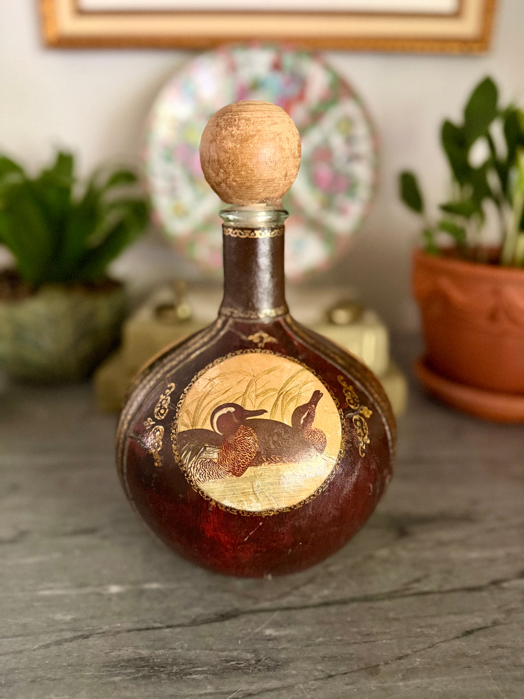 Leather Wrapped Decanter
