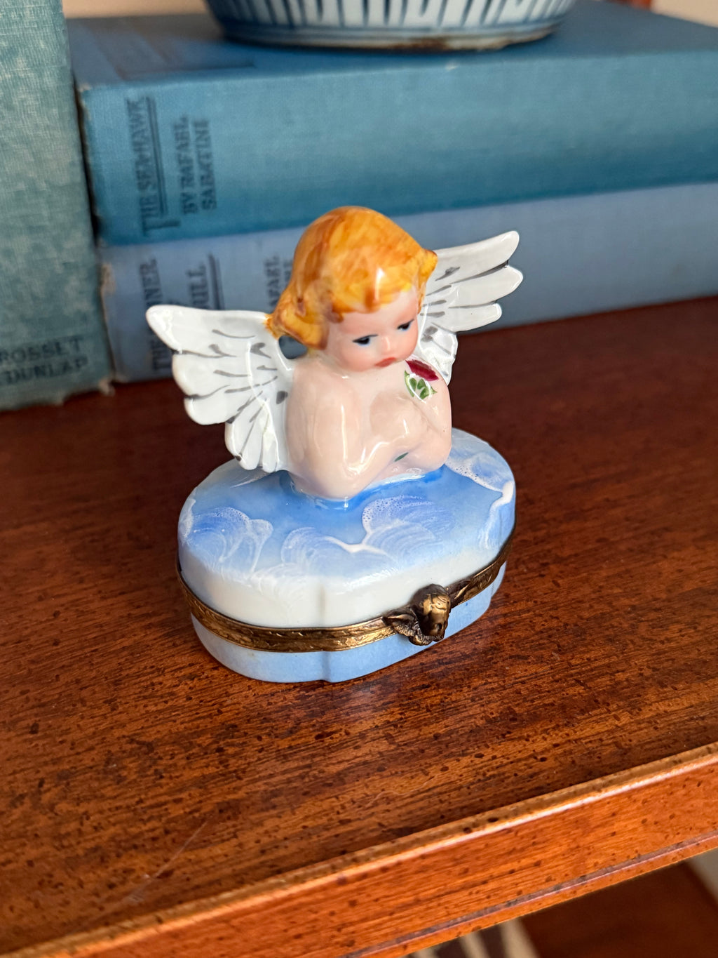 Limoges Angel Trinket Box