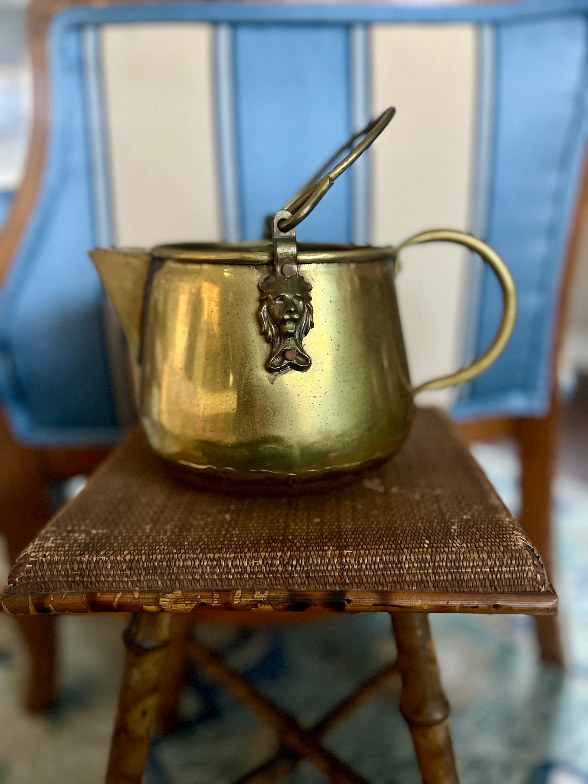 Brass and Copper Irish Kettle