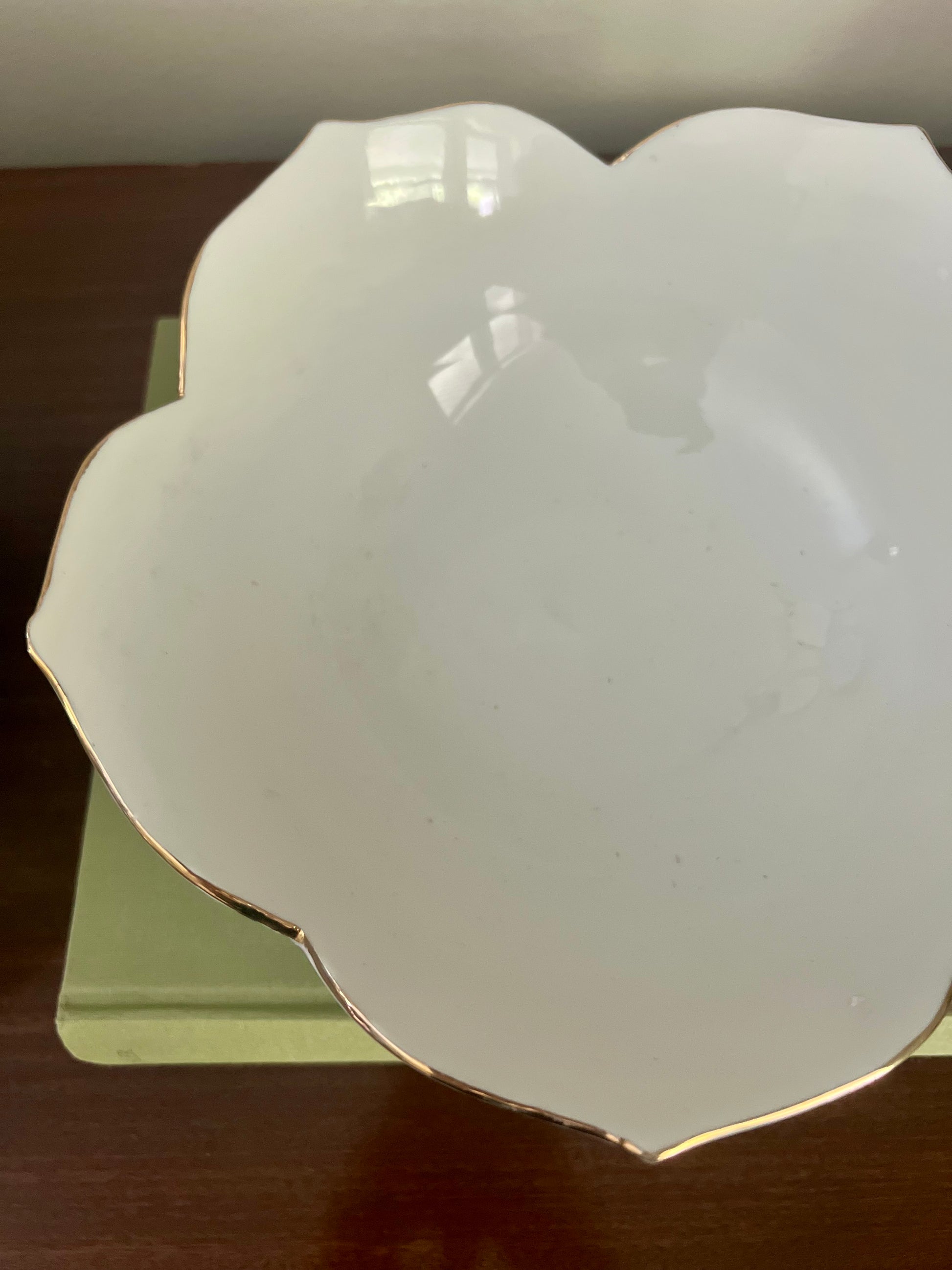 Vintage Rose Canton Lotus Bowl