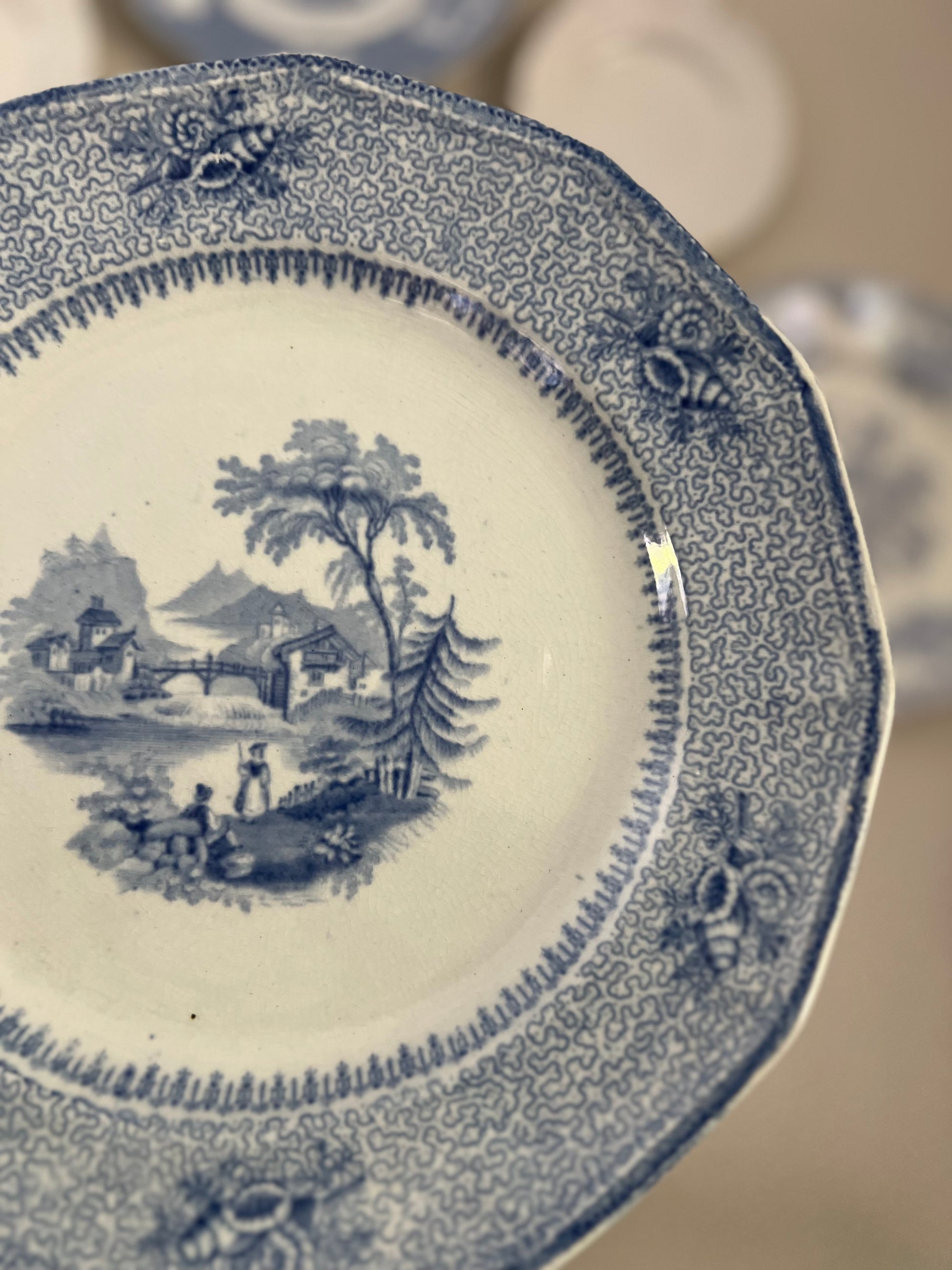 Antique Transferware 12" Plate