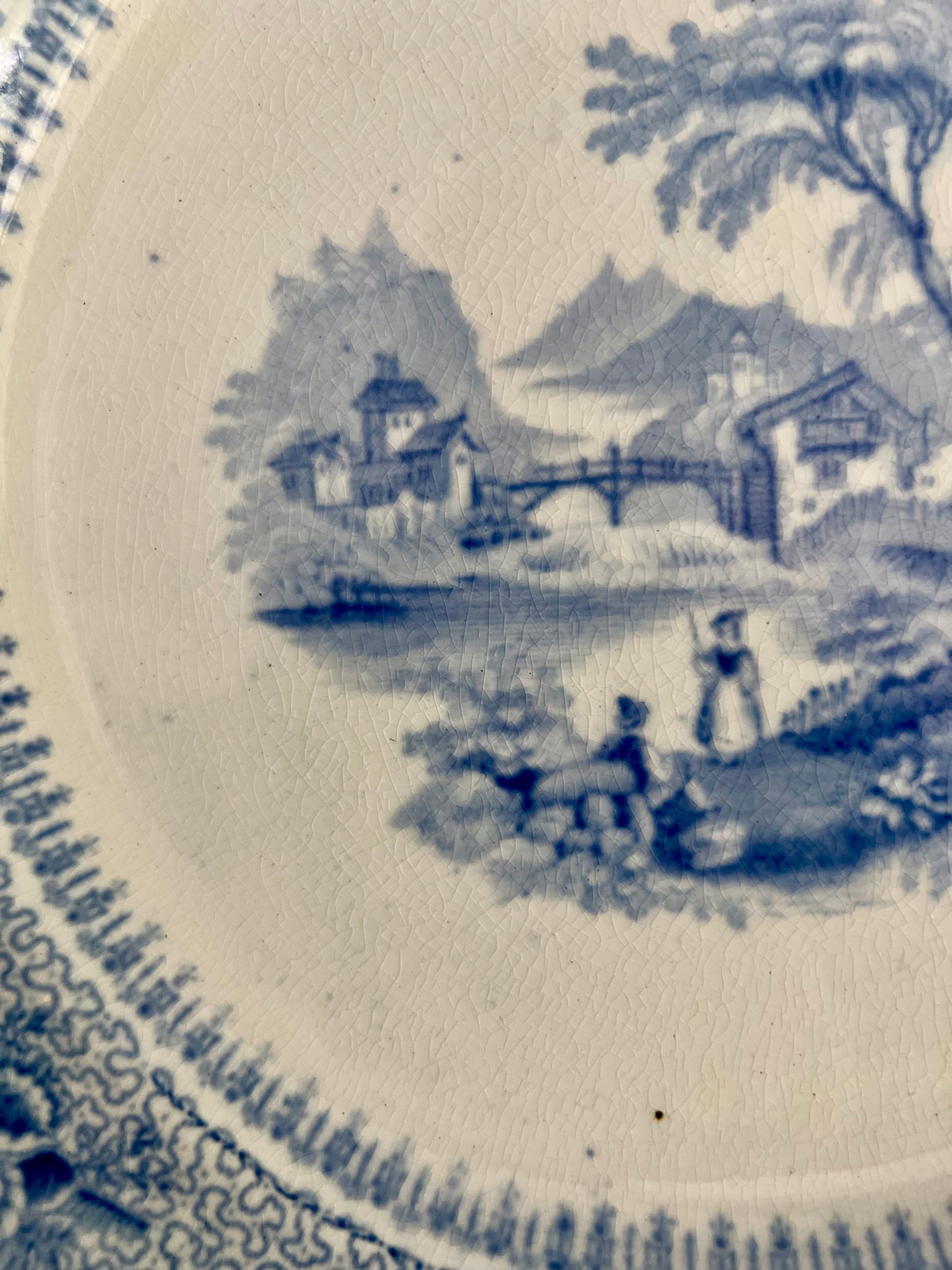 Antique Transferware 12" Plate