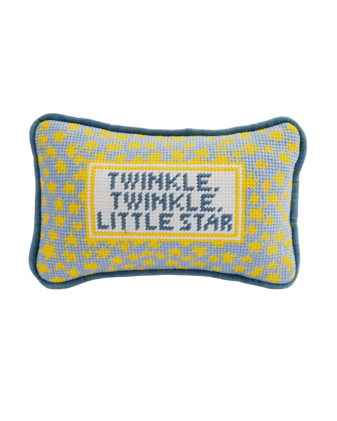 Twinkle Twinkle Mini Needlepoint Pillow