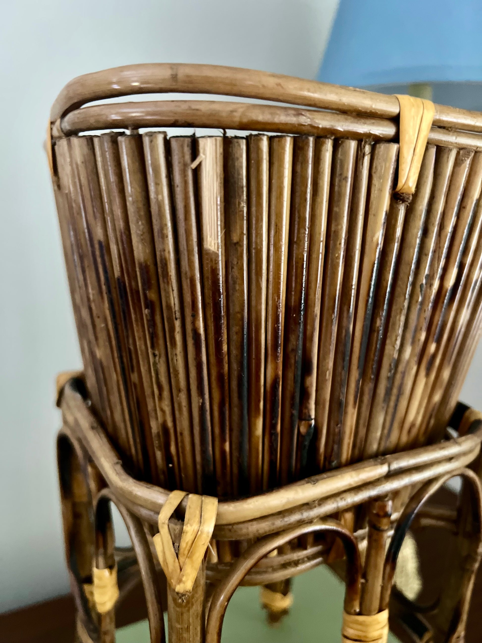 Burnt Bamboo Planter and Riser
