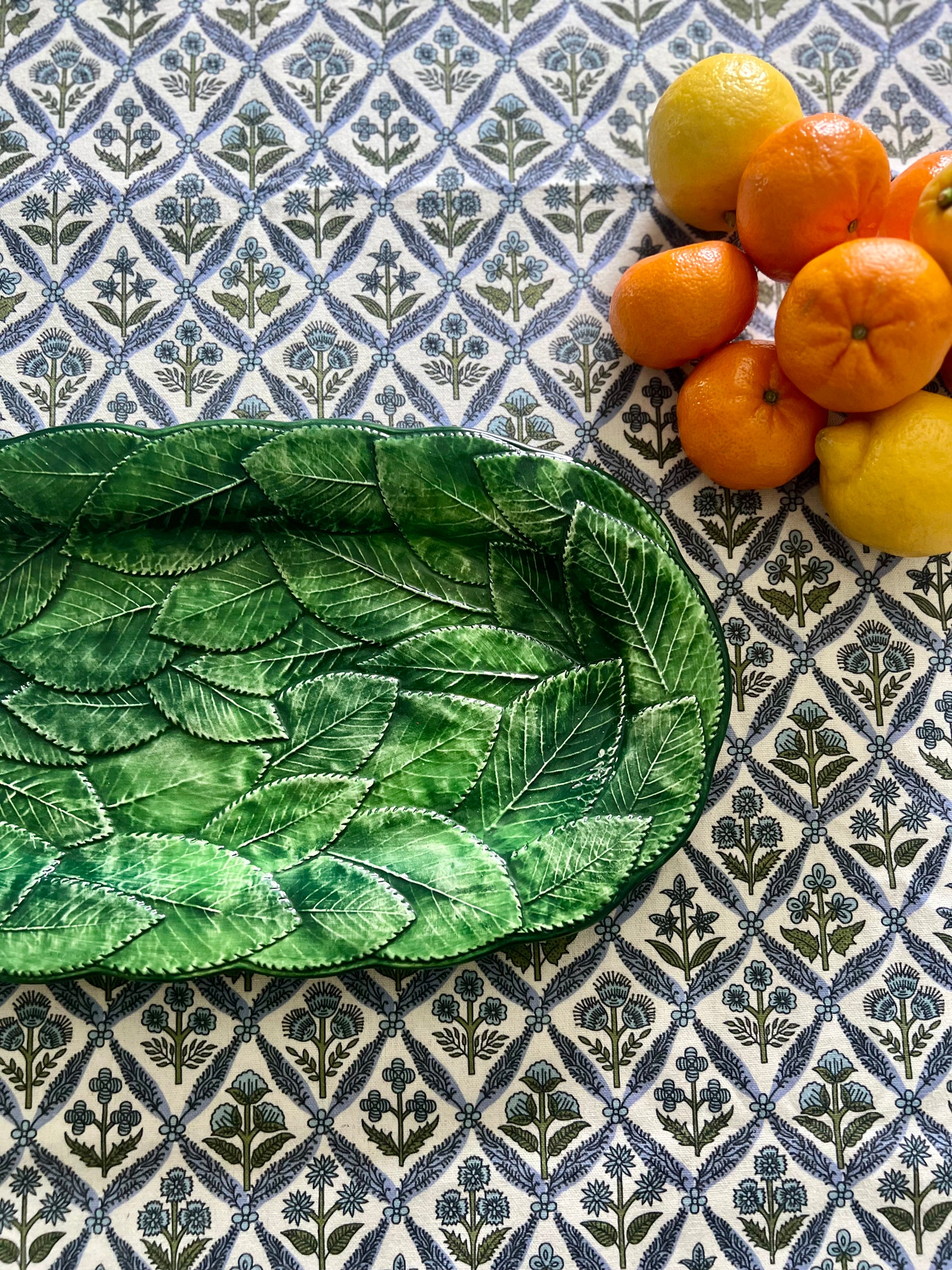 Vietri Green Lemon Leaf Platter